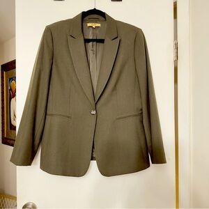 Classic Easy Oversized Look Green Blazer size 14